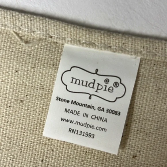 MUDPIE Set Of 2 Christmas HandTowels NEW Embroidered 3D Reindeer Dangle Leg Gift - Picture 13 of 14